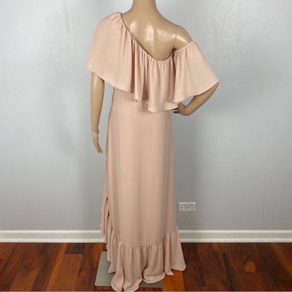 SHOW ME YOUR MUMU PINK ONE-SHOULDER RUFFLE MAXI DRESS - Picture 11 of 13